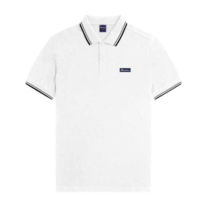 PS04WHGB'PC - Moundfield White/Grey/Black Polo Shirt
